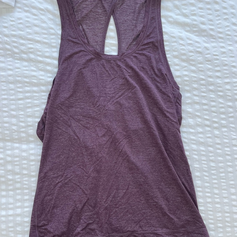 Lululemon twist back purple top